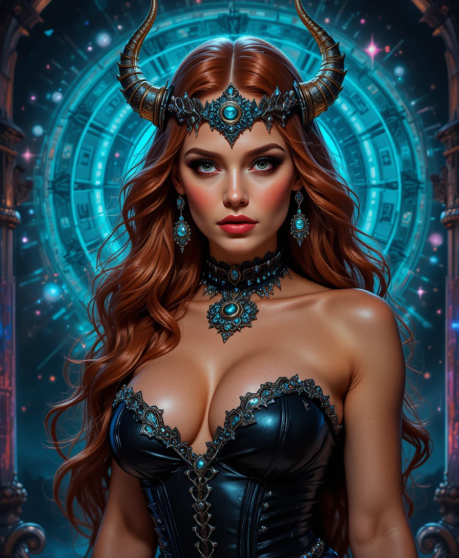 Valkyrie pin up warrior in modern fantasy glamor