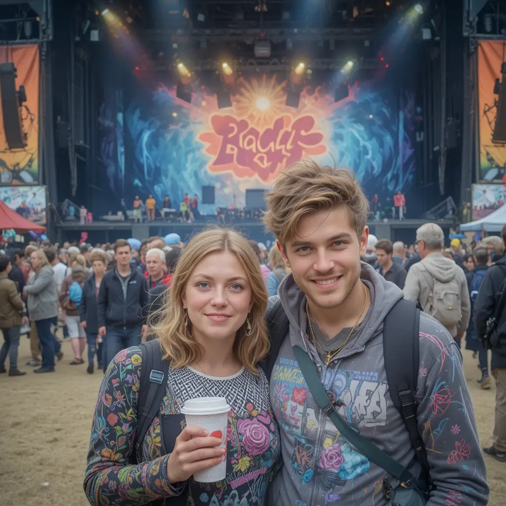 Folla in attesa di una band misteriosa al Pyramid Stage
