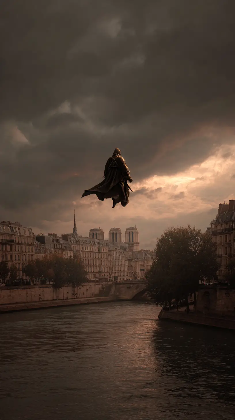 Man flying on an airplane to Paris for a hug