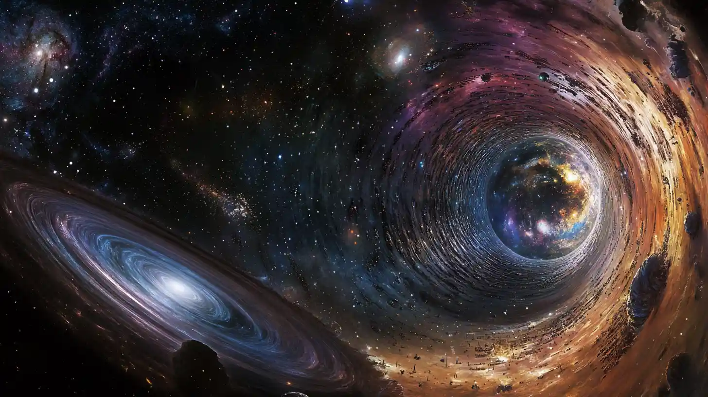 Cosmic deep time timeline from universe birth to modern Earth