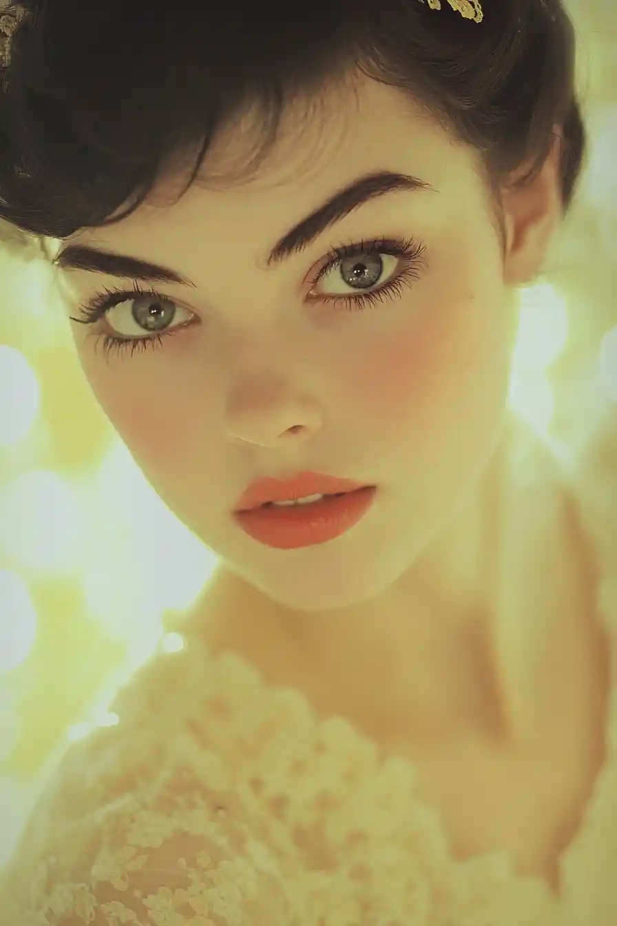 Elegante donna americana degli anni ’50 in morbido stile impressionista