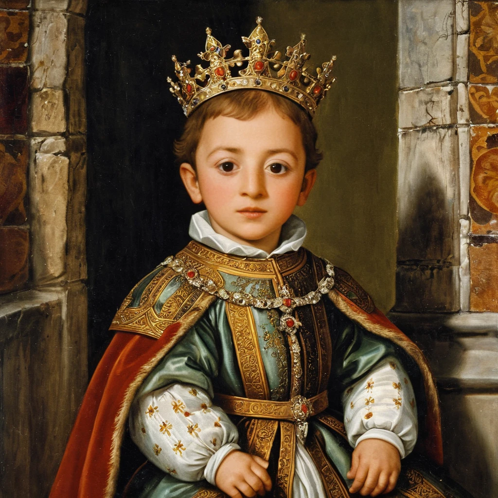 Renaissance portrait of infant noble from medieval Spain