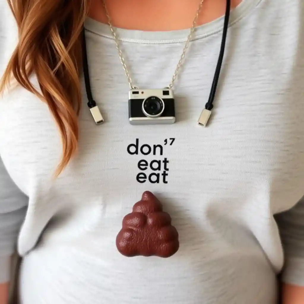 Minimal necklace featuring an embedded camera detail