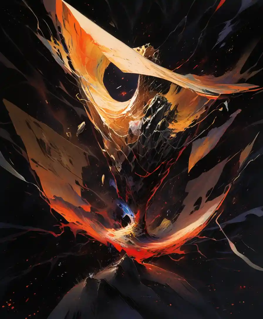 Colossal spider monster looming over a lonely desert road