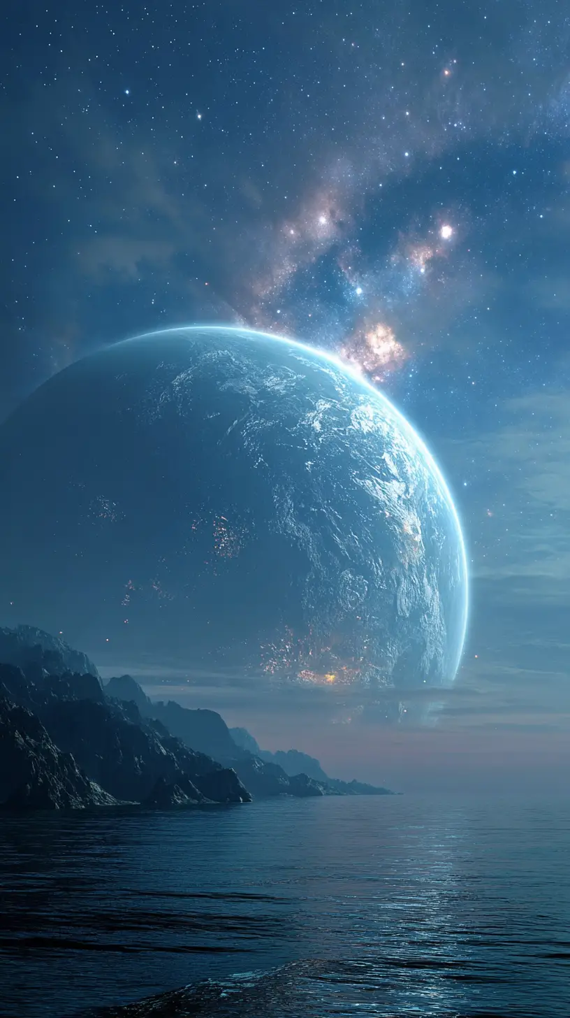 Text artwork questioning our place in the solar system