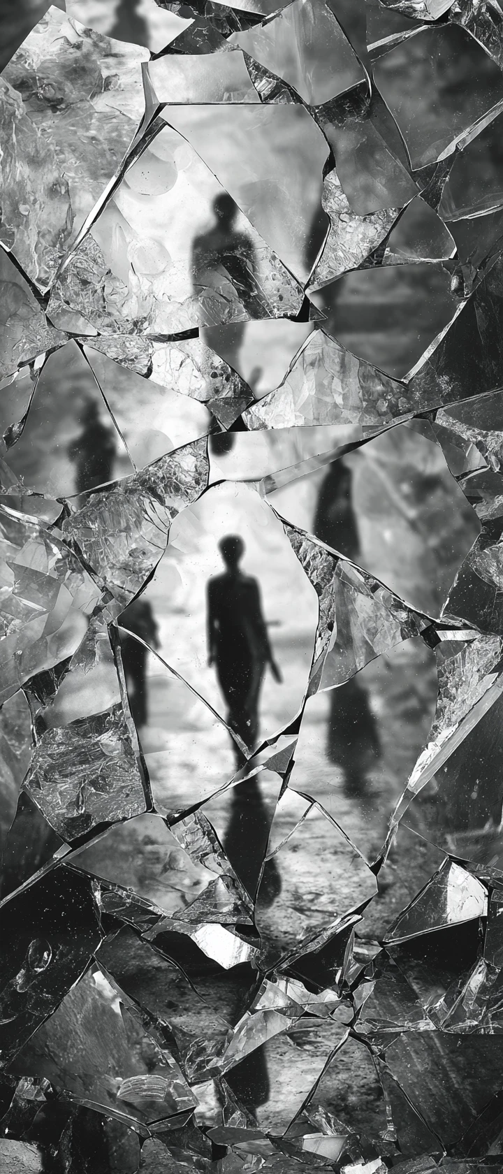Caleidoscopio de Vidrio Hecho Trizas: Reflejos Fragmentados del Yo