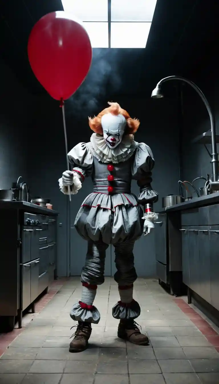 Calm female chef walks through frantic Michelin star kitchen