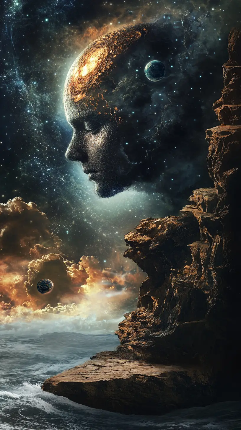 Il pianeta Terra che fluttua nel vasto sistema solare