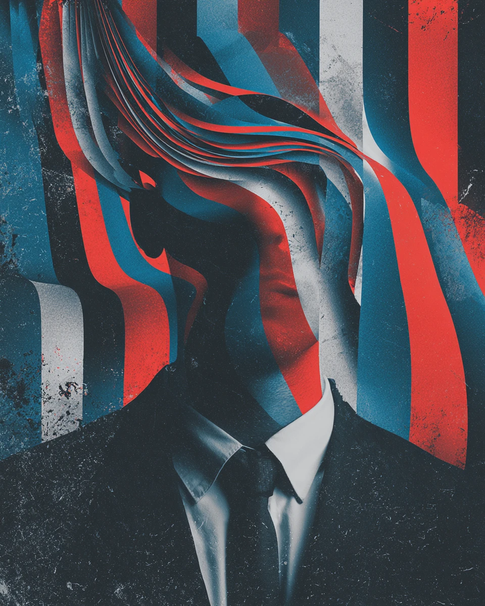 Photorealistic abstract composition with surreal photo bomb energy