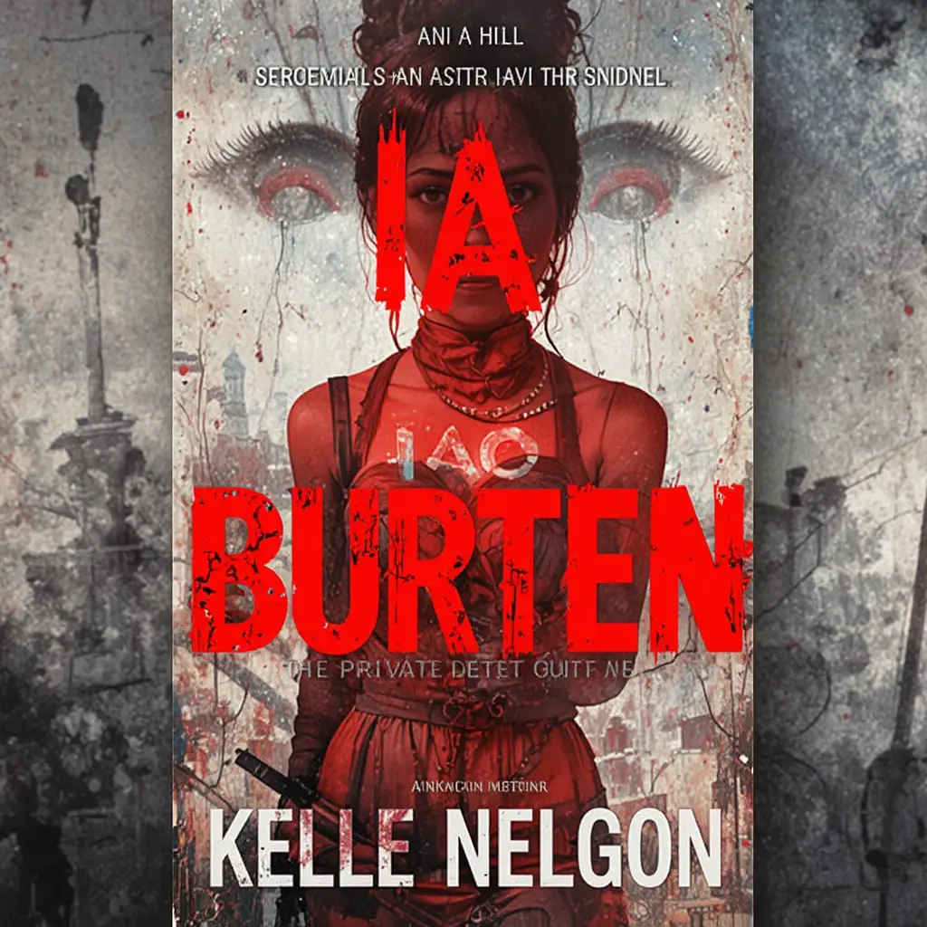 'Iao Burten' Private Detective Mystery Book Cover Artwork