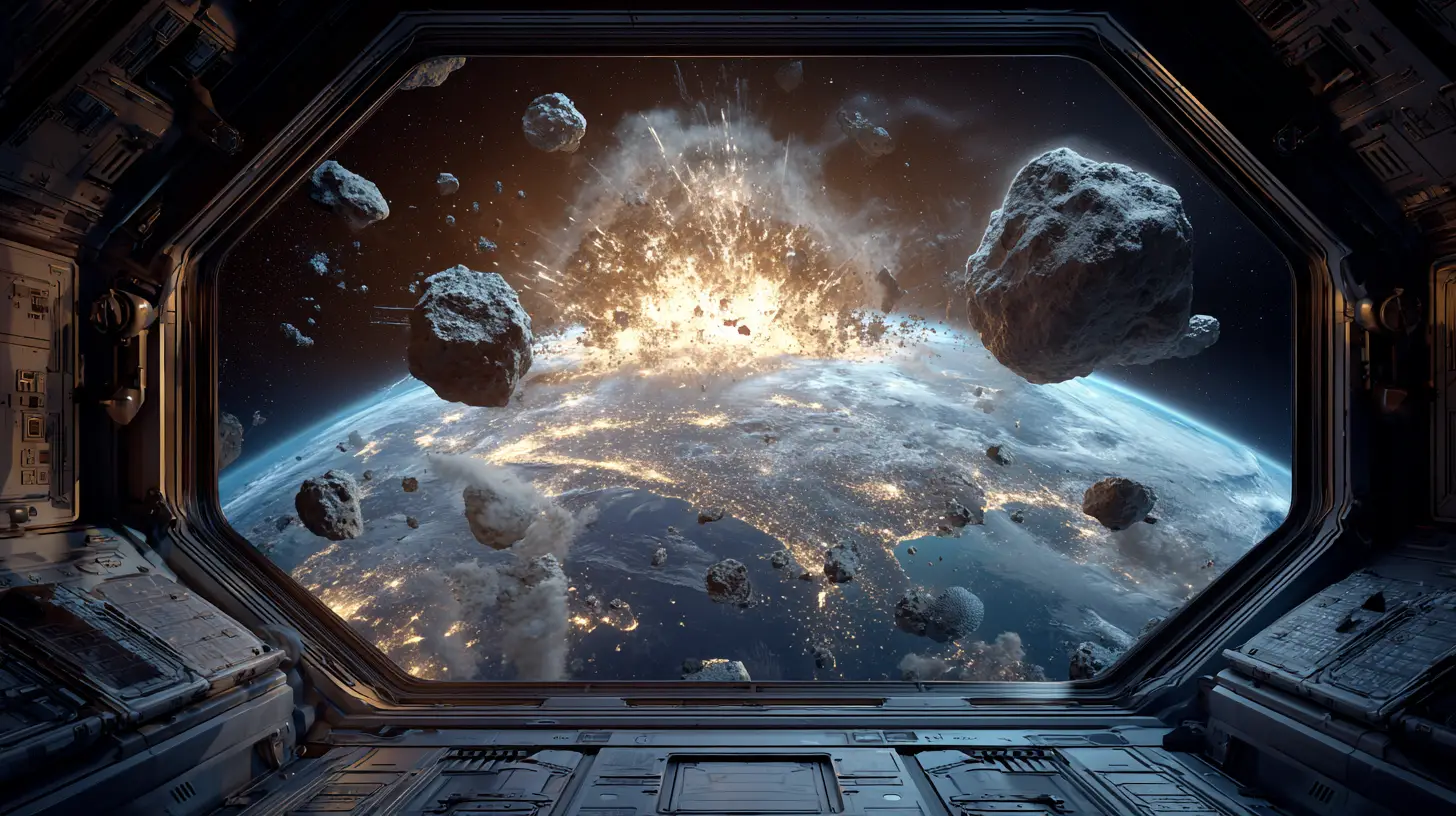 Astronauts Watch A Massive Asteroid Impact Devastate Earth