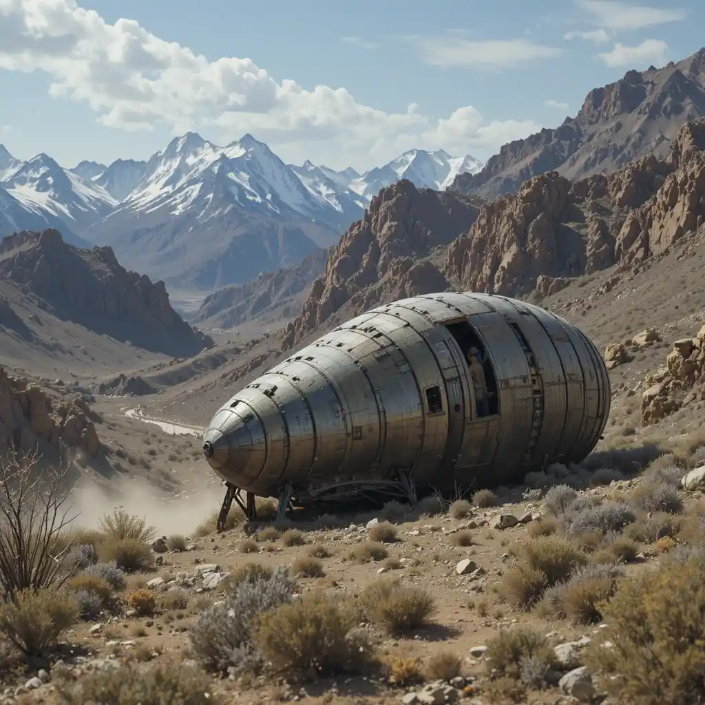 Mysterious UFO Vehicle Landing In Remote Mountain Andes