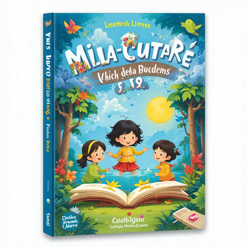 Colorful illustrated book for middle grade readers