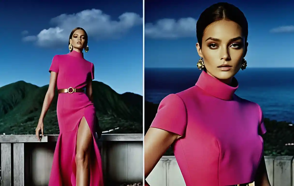 Dramatische Fashion-Models in luxuriöser Interior-Kampagne