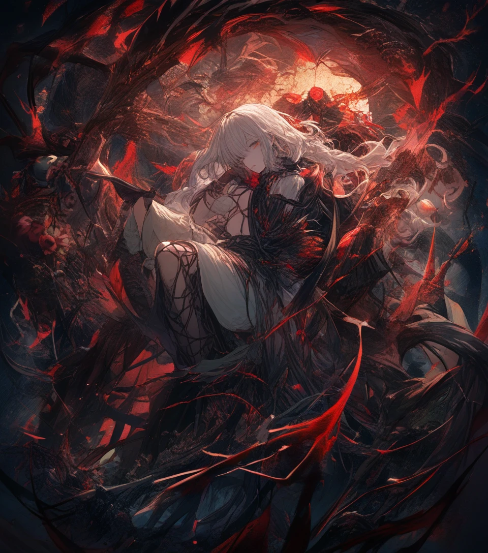 Dark twisted tapestry inspired by haunting fairytales