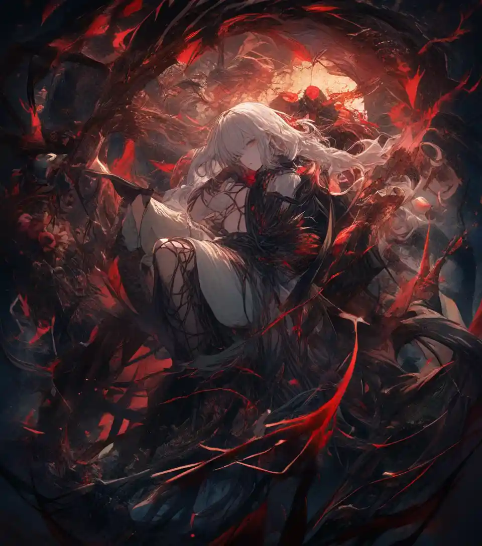Dark twisted tapestry inspired by haunting fairytales