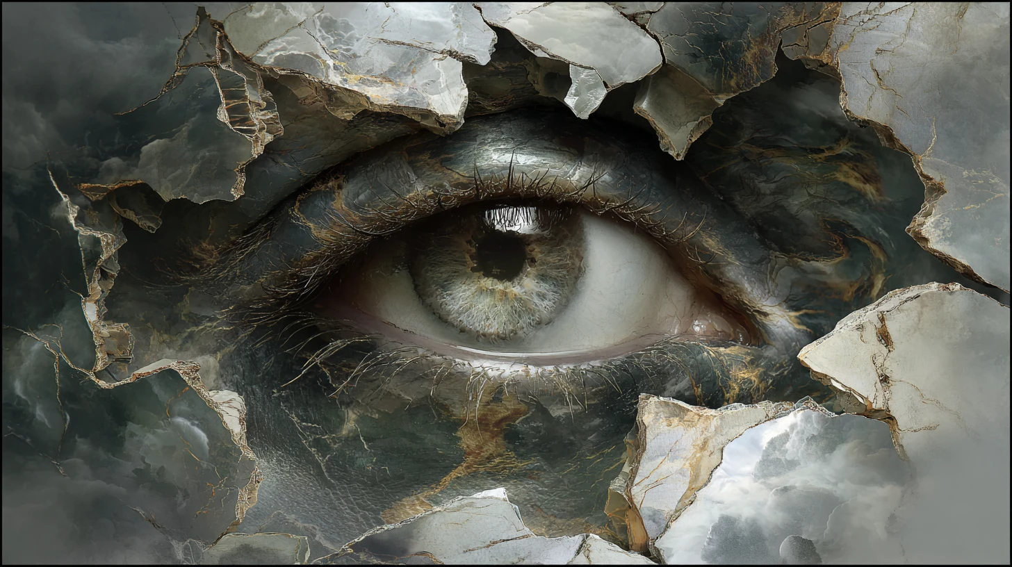 Surreal Journey Through A Fragmented And Stormy Inner Mind