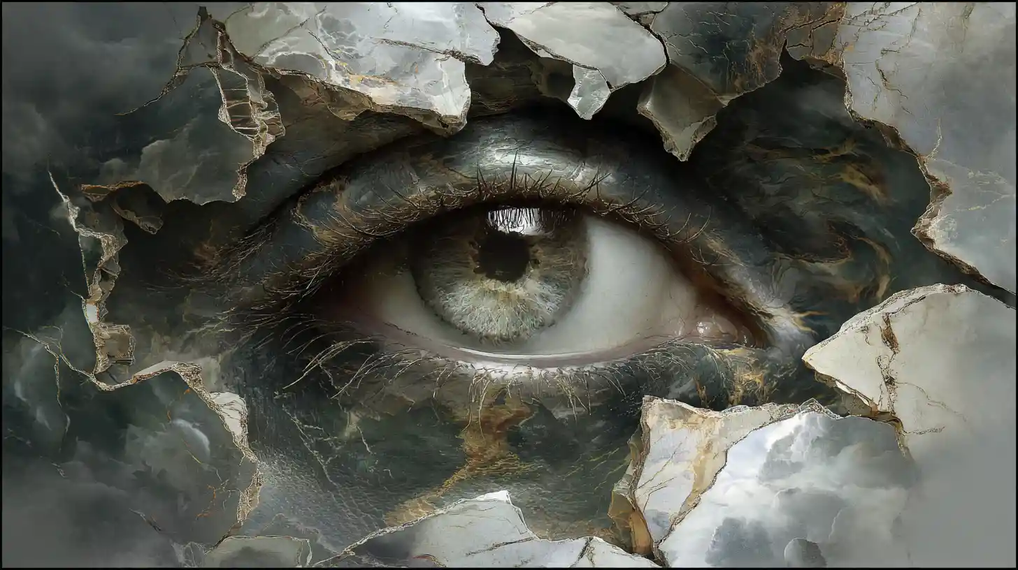 Surreal Journey Through A Fragmented And Stormy Inner Mind