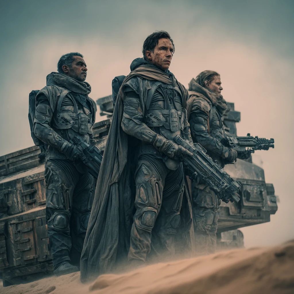 Sci fi marines in a dynamic holographic battle formation