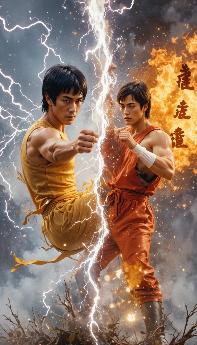 Legendary martial artists clash in explosive high speed combat