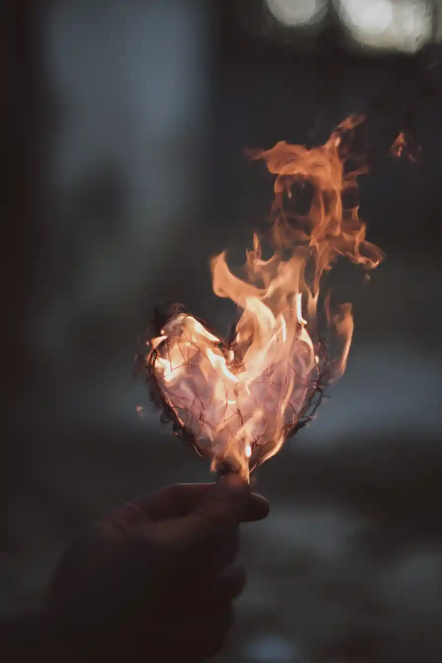 Seductive promise of love offering escape from sorrow