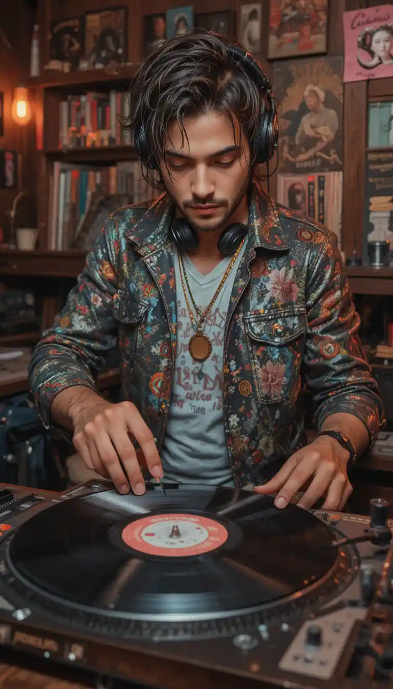 Clay style dj playing music with dancers in a club