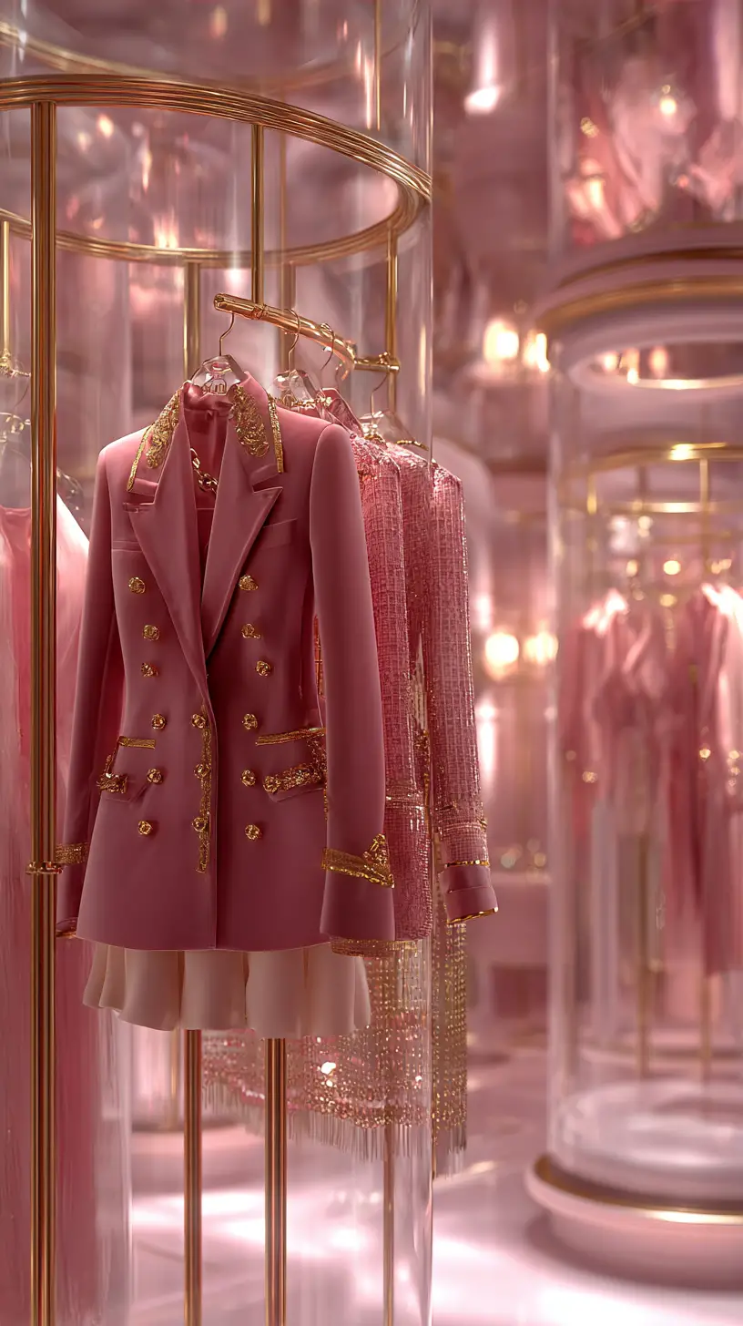 Luxurious Boutique With Enchanted High Fashion Garments
