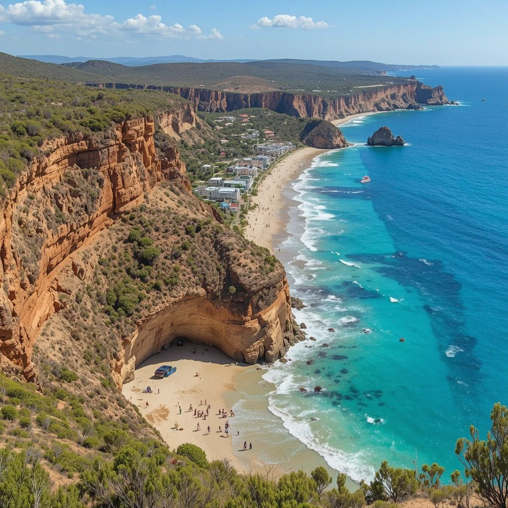 Remote Australian countryside towns and coastal villages