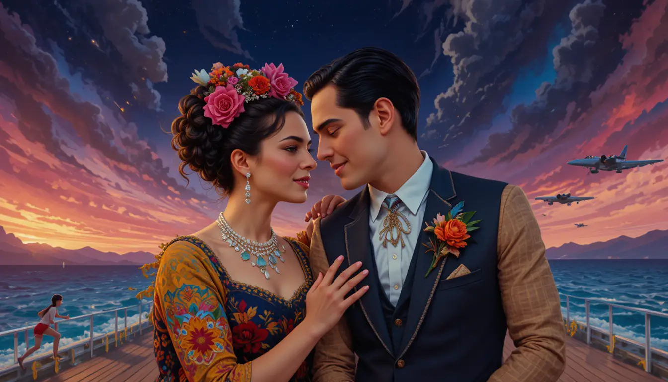 Lovers reunited on the day of the dead for a final farewell