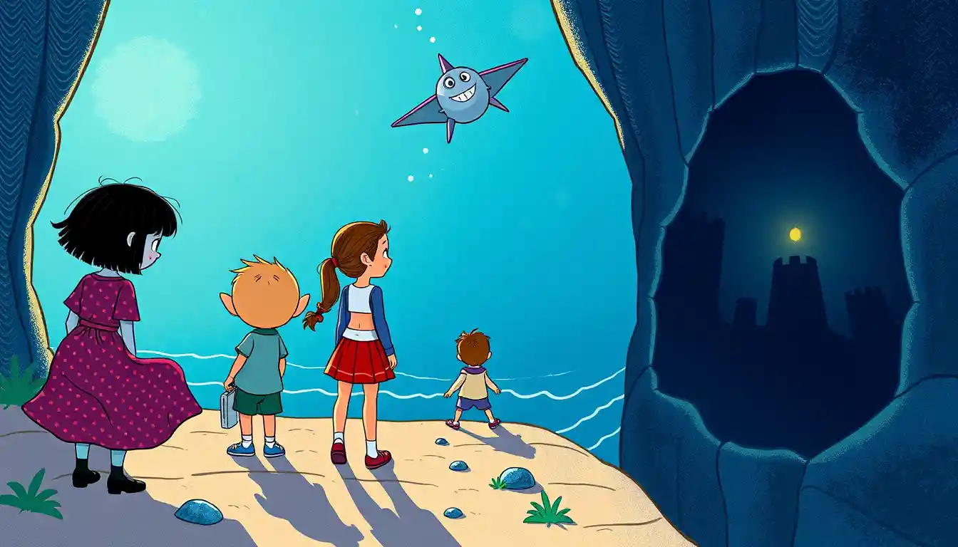 Message In A Bottle Drifting Through Mysterious Darkness