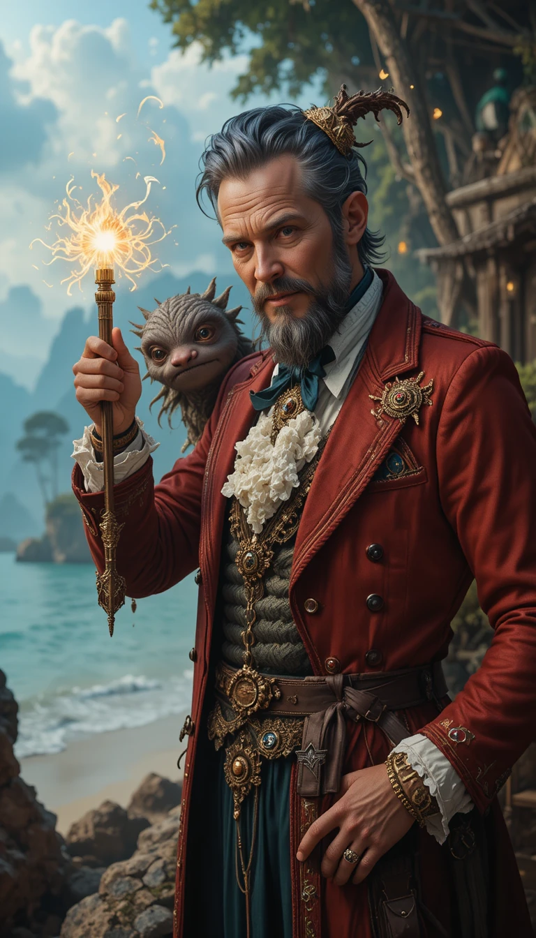 Man Granting Impossible Wishes On A Mysterious Fantasy Island
