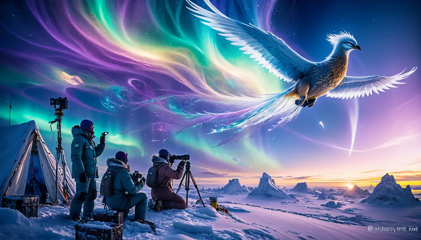 Scienziati artici osservano una fenice luminosa nel cielo del crepuscolo