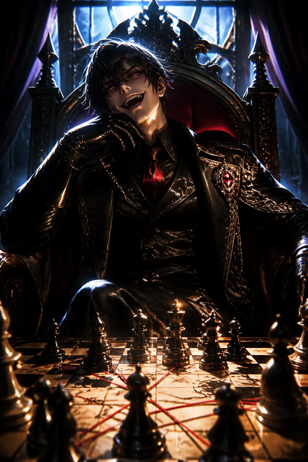 Sinister voice taunting with a flawless inescapable plan