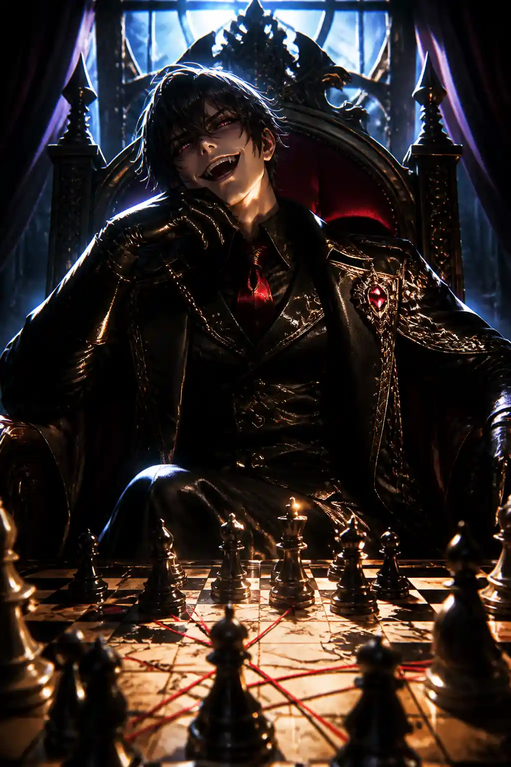 Sinister voice taunting with a flawless inescapable plan