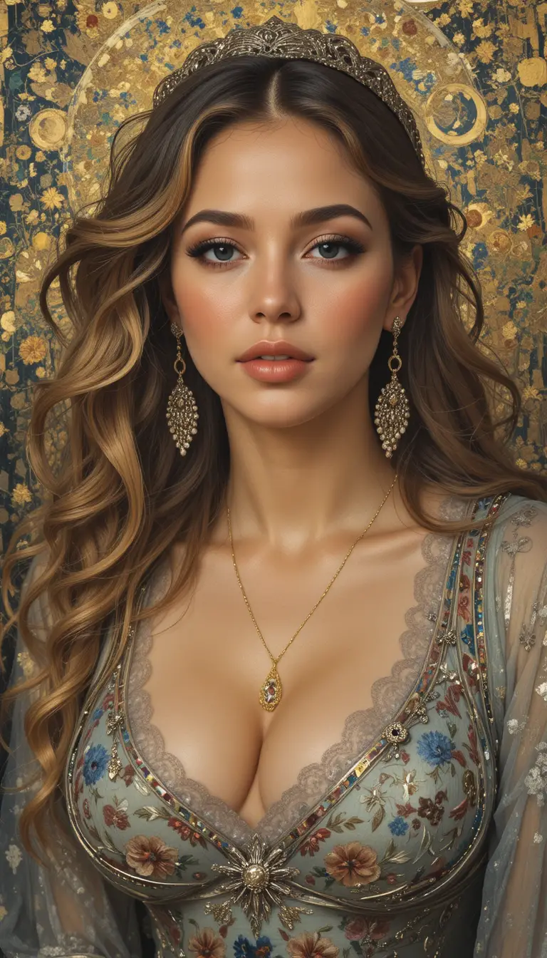 Imaginary classical painting of a woman in master style