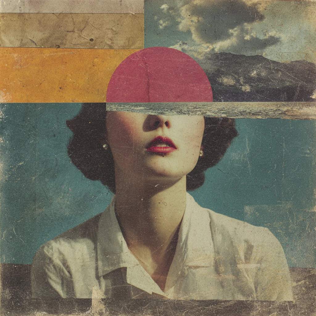 Collage surreal y onírico de ausencia y anhelo