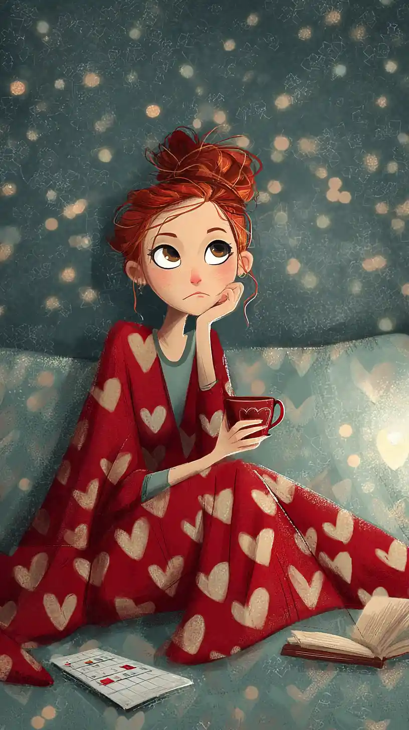 Romantic moment when unexpected love softly arrives