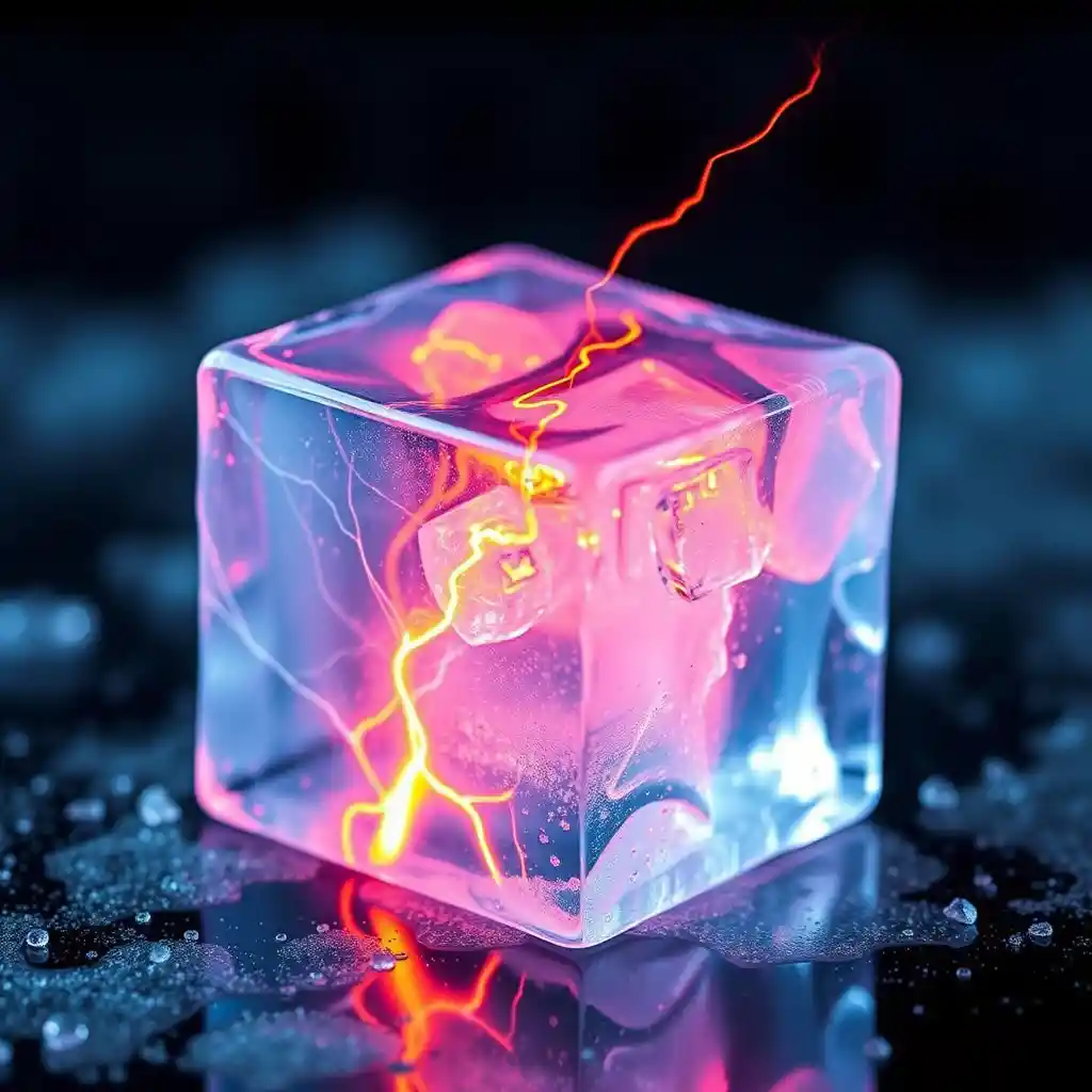 Electric ice cube inspired by extraordinary scientific concept