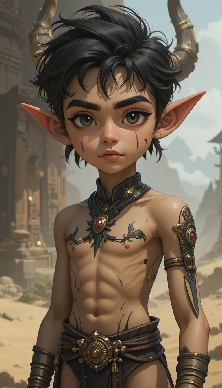 Eleven year old fantasy boy from the Wakfu universe