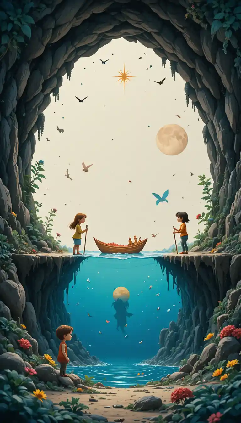 Childlike clay illustration asking about fear of the dark