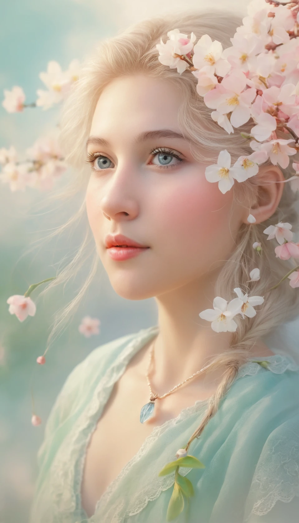 Hopeful farewell carried by boundless spring winds