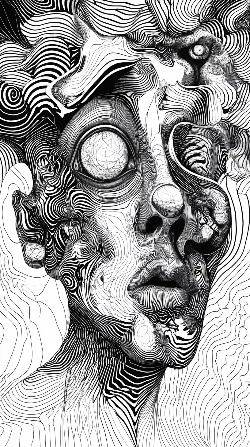 Man lost in thought amid creative frustration and inner tension