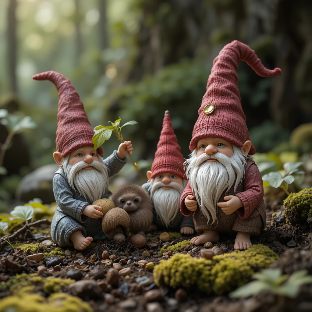 Gnomes Guarding Ancient Forest Secrets Of The Earth