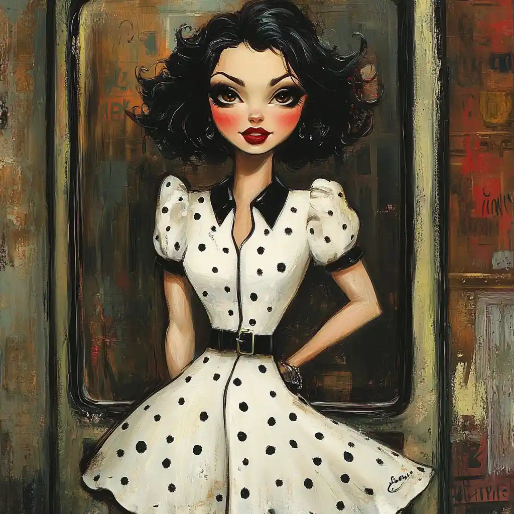 Stylish mature woman at phone booth on urban street