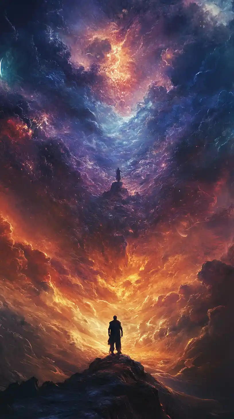 Troubled man seeking deliverance and spiritual guidance