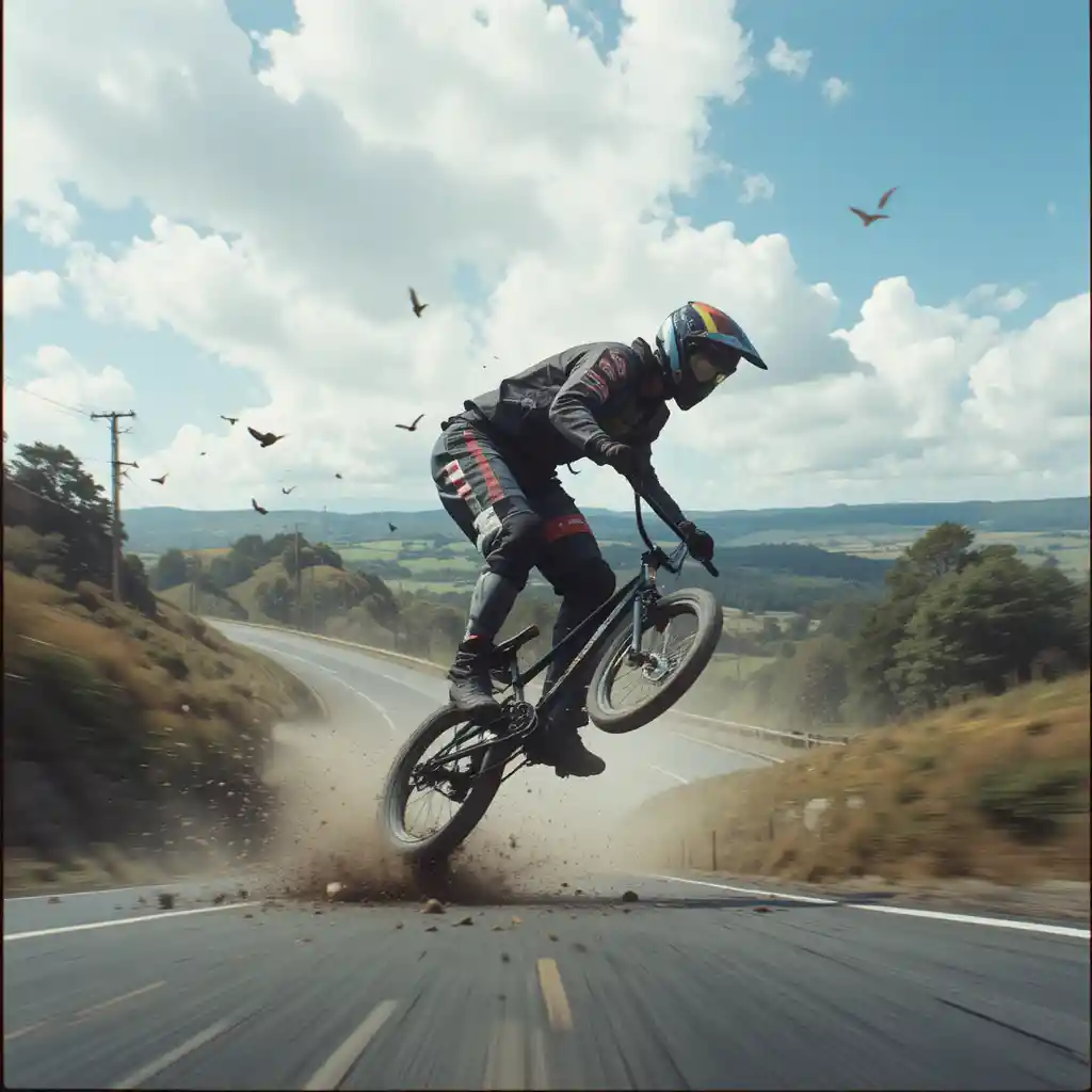 Childs bmx bike crash memory at kingley vale