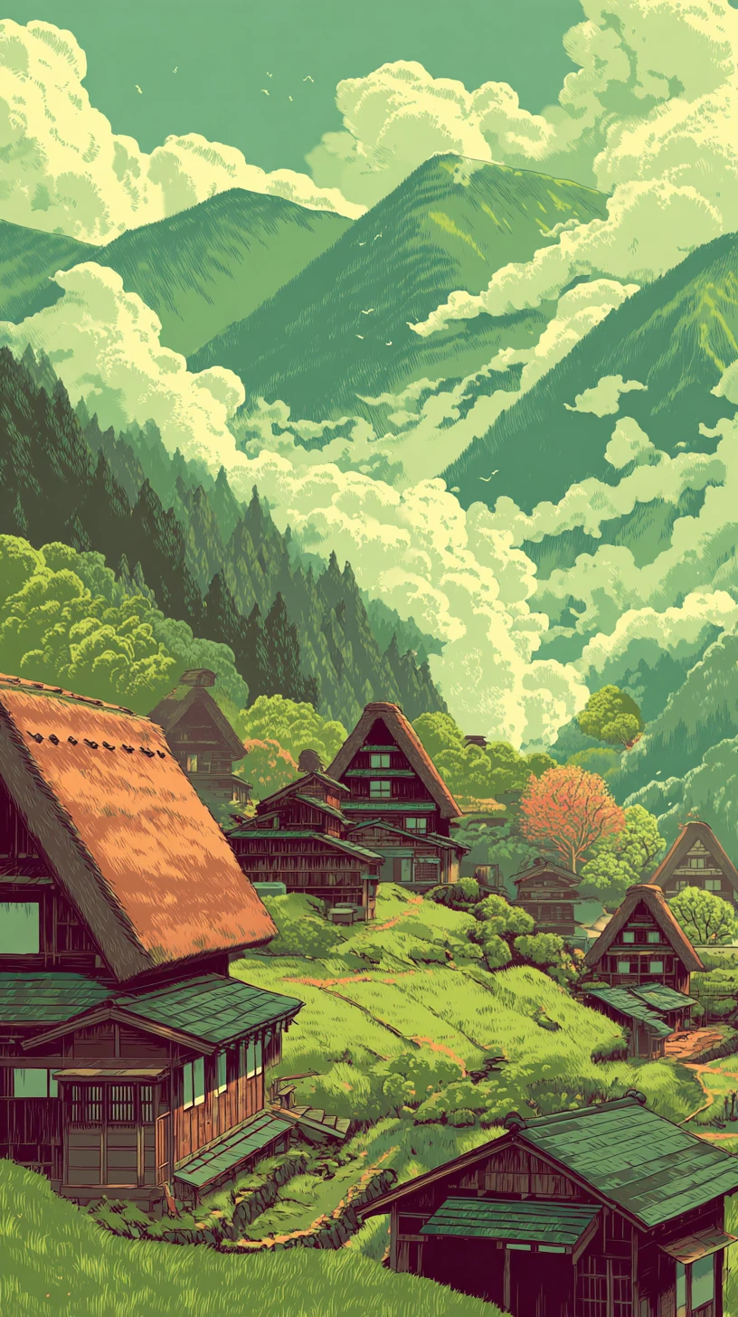 ukiyo e illustration