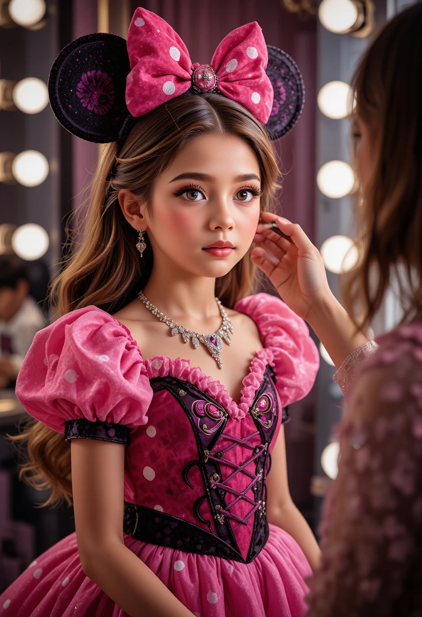 Boy transformed into girl in pink Minnie boutique makeover