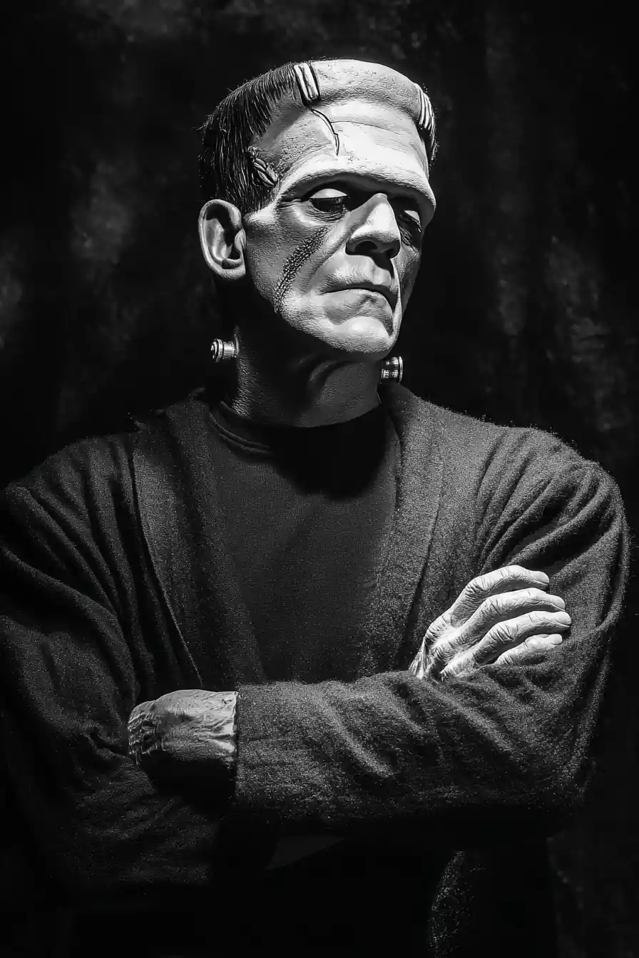 Gothic monster standing as a symbol of fear and rejection