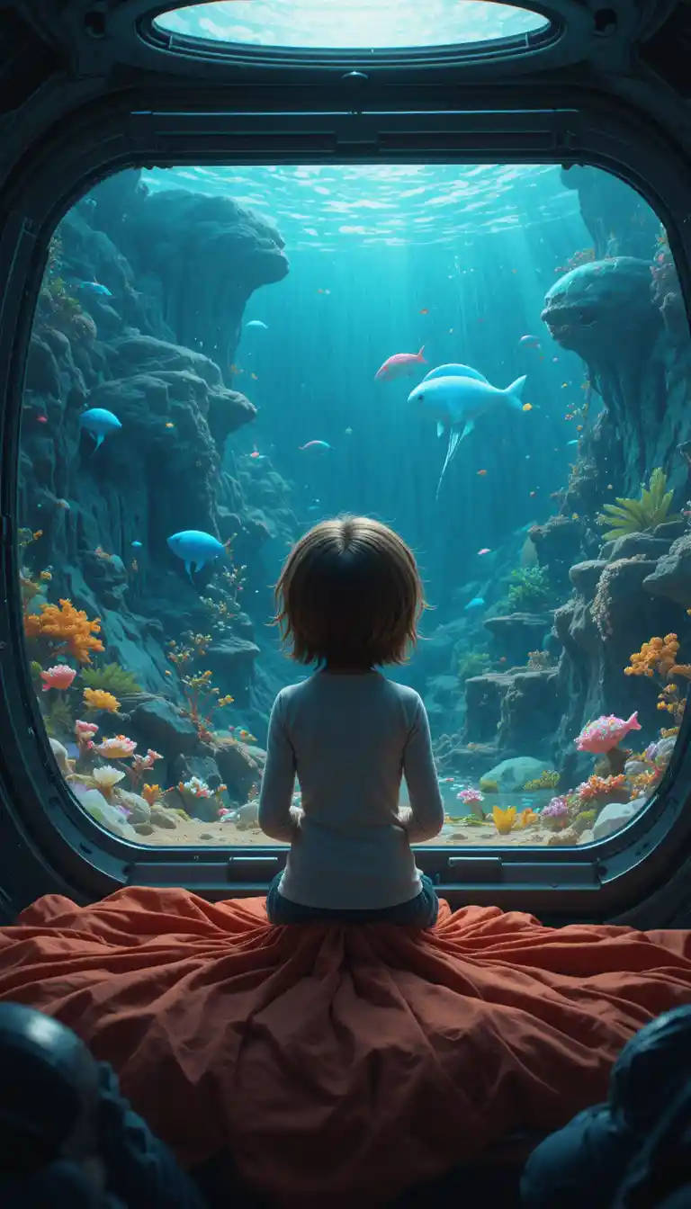 Lonely scientist waking inside a vast silent spaceship